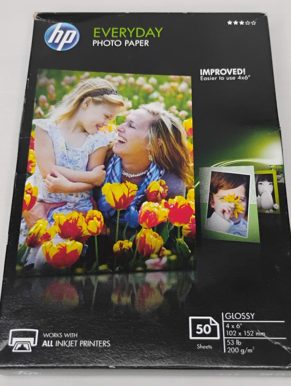 46 Sheets of 4x6" HP Glossy Quick Dry Photo Paper For All Inkjet Printers 2011